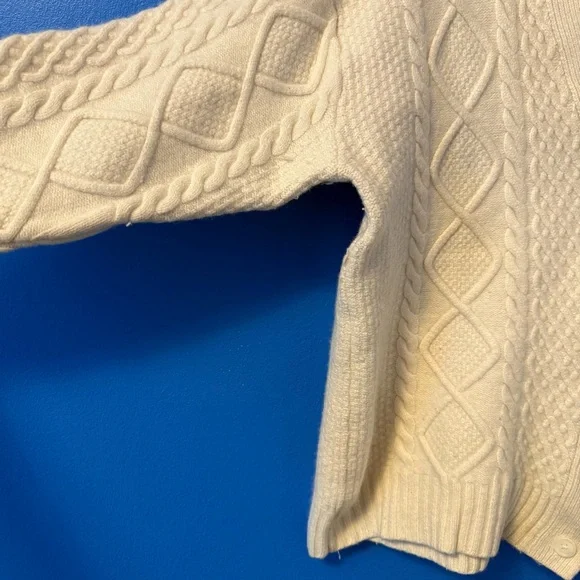 Aritzia Sunday Best Cooper Cable Knit Cardigan - Ivory - Picture 7 of 15